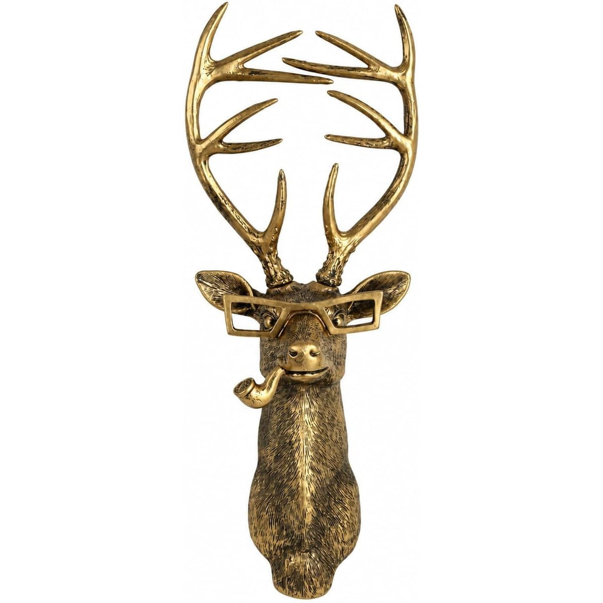 Gold Rabbit Head Wall Sculpture Modern Animal Wall Decor